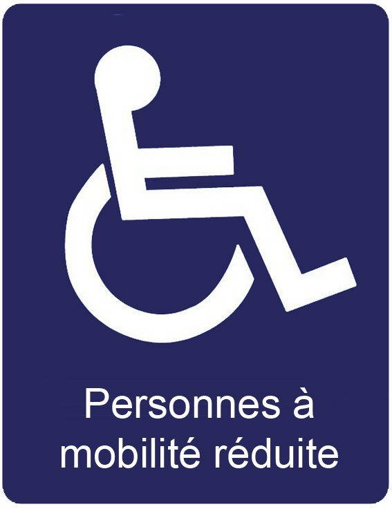 logo personnes à mobilité réduite